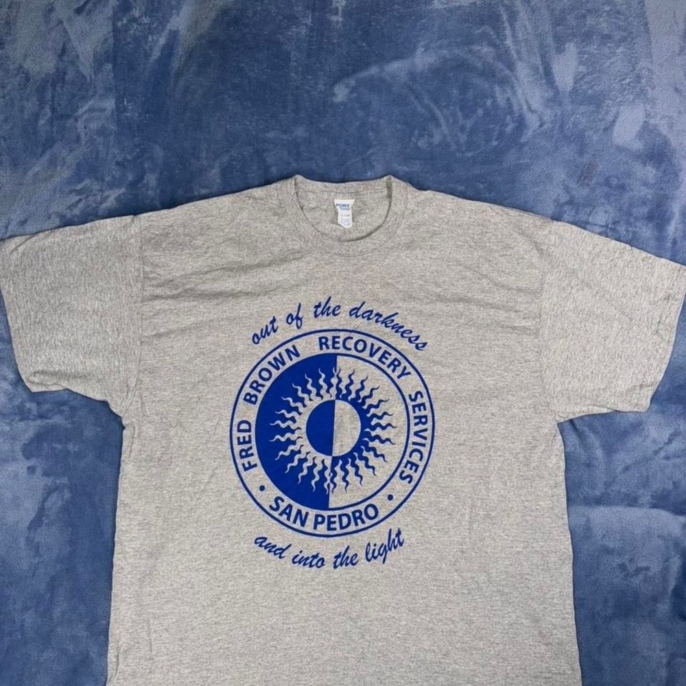 Fred Brown Recovery‎ Services grey t-shirt men Size XXL
